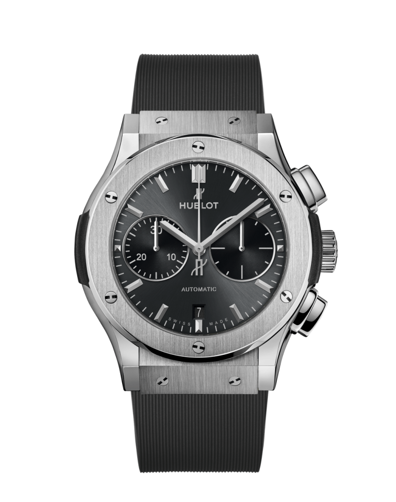 HUBLOT CLASSIC FUSION TITANIO AUT 45MM CHR GRIS
