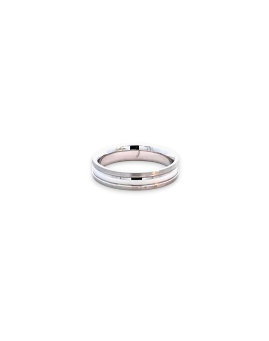 ARGOLLA MATRIMONIO  14 K OB .02CT