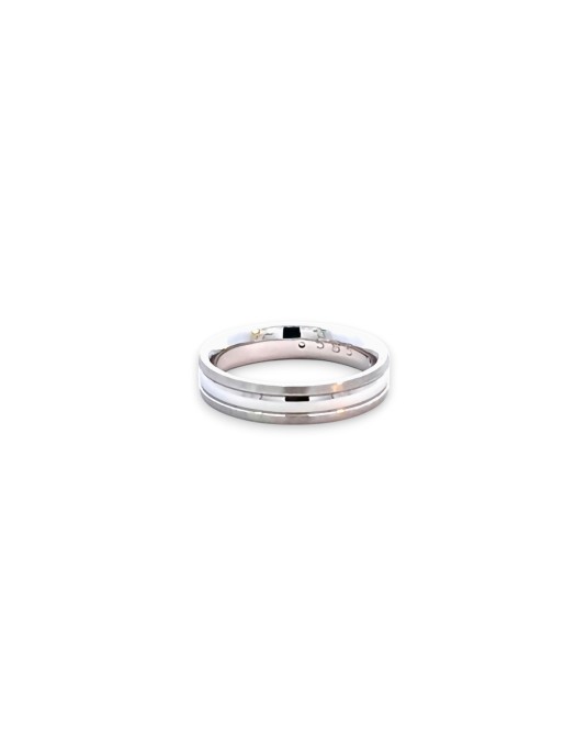 ARGOLLA MATRIMONIO  14 K OB .02CT