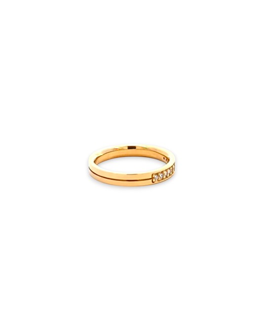 ARGOLLA MATRIMONIO  14 K OA .10CT