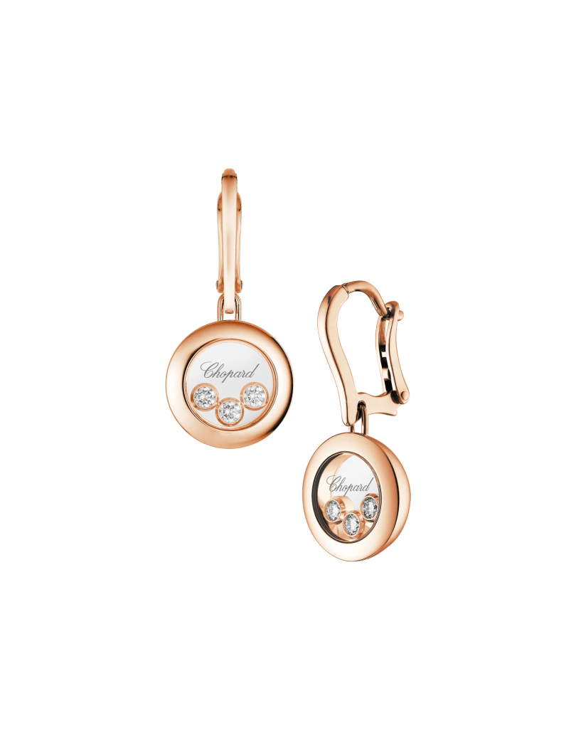 ARETES  18 K OR HAPPY HEARTS